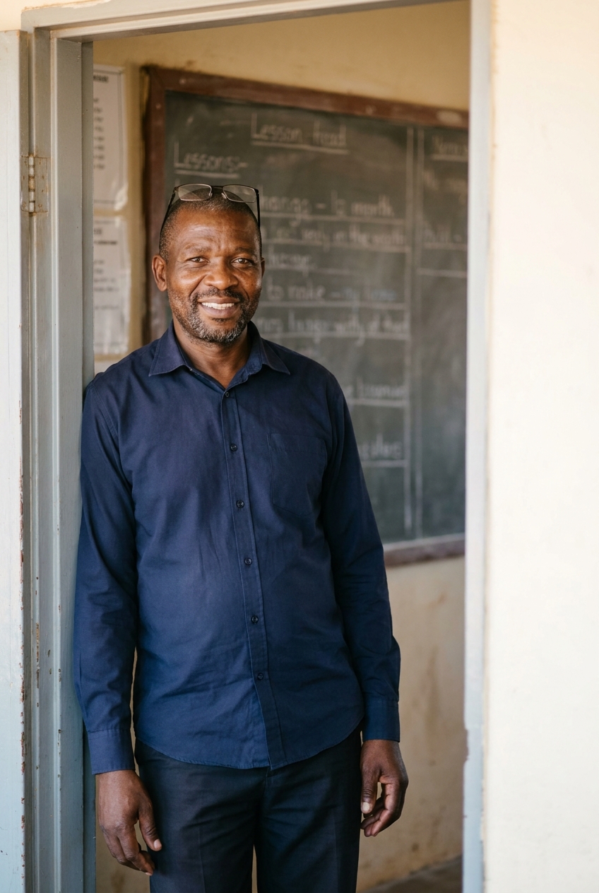 Portrait of Mr. Tebogo Marumo, Principal