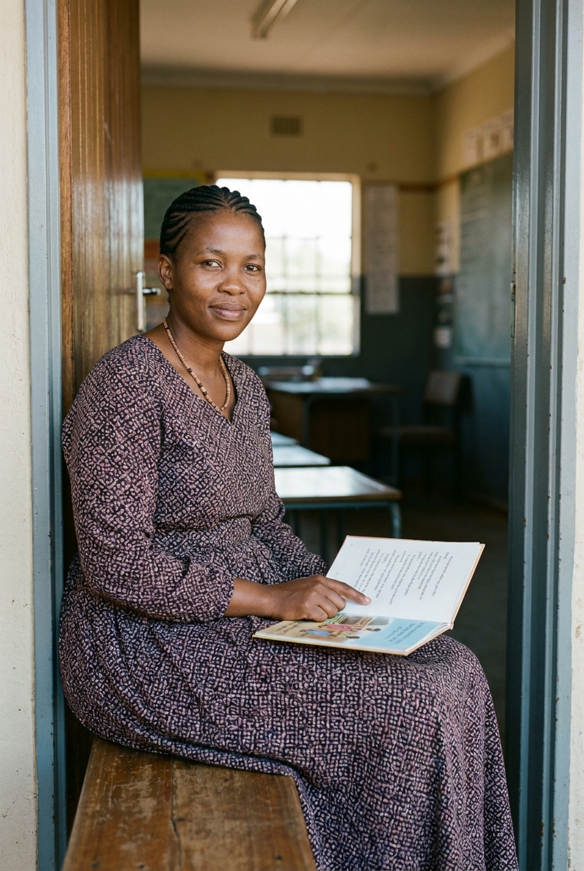 Portrait of Mrs. Refilwe Motsepe, Languages teacher